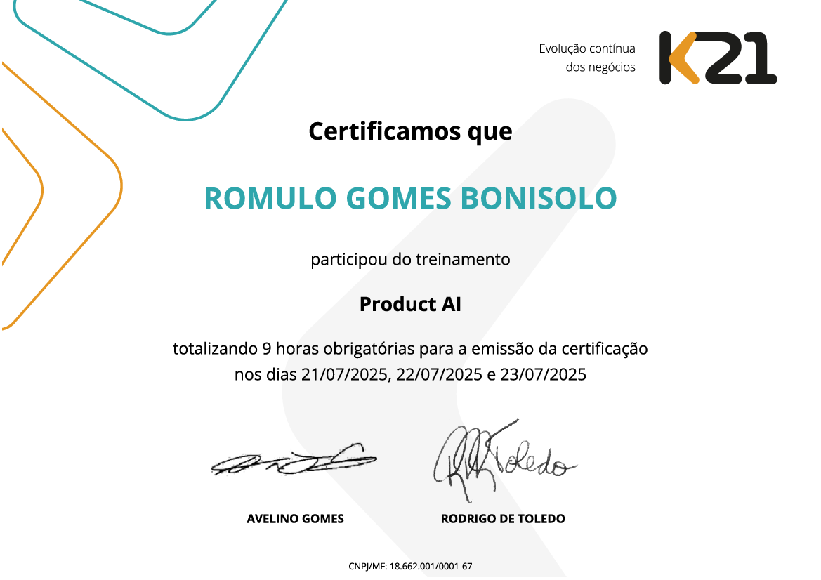Certificado K21